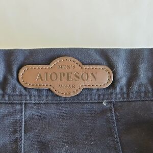 AioPESON Men's Navy Pants 38x29